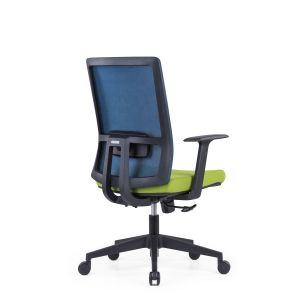 Staff Home Mesh Backrest Lift Swivel Office Chair with Headrest and Ergonomic