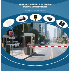 HCW Parking Barrier Gate with Cold Rolled Plate Adjustable Speed and All-Weather