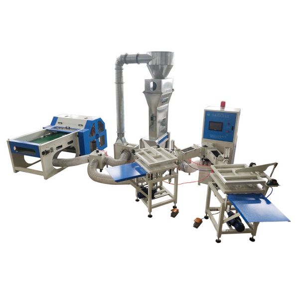 Quality Feather Cotton Pillow Filling Machine Plant Automatic 150kg H for sale