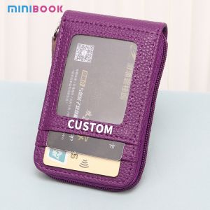 12 Slots Rfid Anti-Theft Wallet Popular Zippered Credit Card Bag for Low MOQ Mix