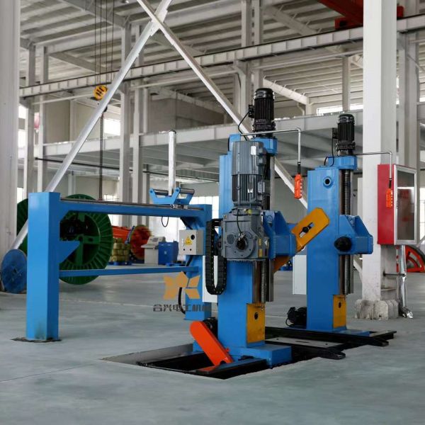 PN1250 To PN3150 Cable Manufacturing Machine End Shaft Pay Off And Take Up Rack