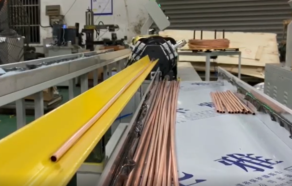 Tube Roller Straightening And Cutting Machine Pipe Alignment Machine For Condenser Tube