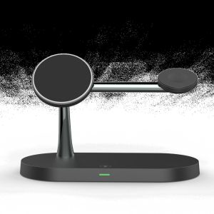 CE/FCC/RoHS Approved 15W Magnetic Wireless Charger for Fast Charging and 2W