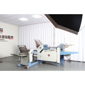 Manual Paper Folding Machine With Cross Fold Brochure Folder For Printing Use