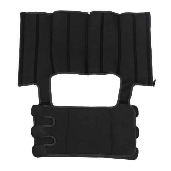 Black Double Belt NANBIN Plus Size Waist Cincher Ultra Sweat Waist And Thigh Trimmer