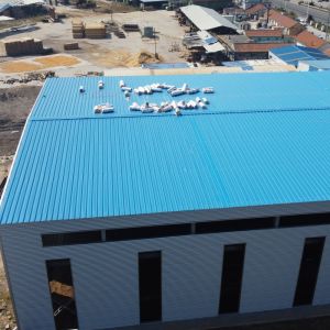 Clean Span Steel Structure Warehouse with Rock Wool Insulation