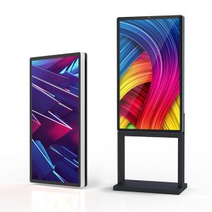 4000cd/m2 55inch Optical Bonding Lcd Totem 98mm Thickness