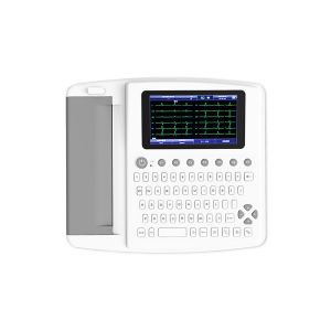12 Leads 7 Inch Analog Recording Medical ECG Machine With Real Time Data