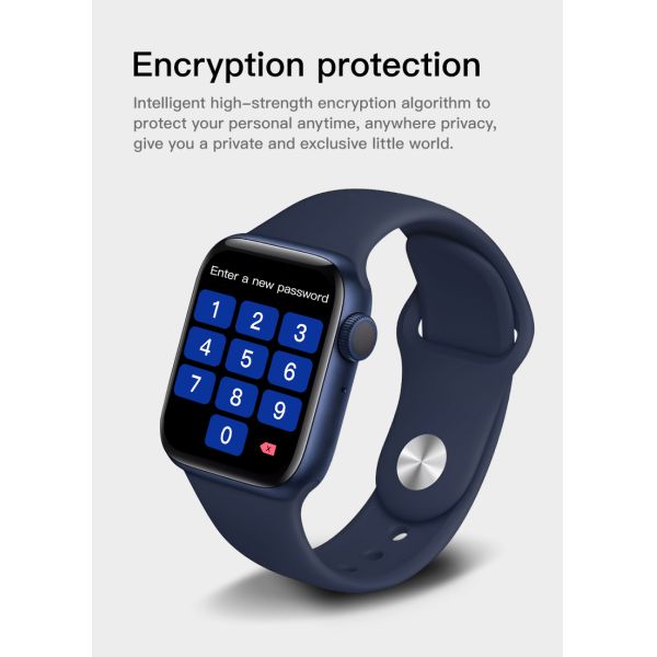 Silicagel Square Shape Smartwatch IPS 320*385 Blood Oxygen Wristband Touch Screen Calendar