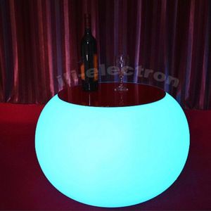 rechargeable LED Furniture round Coffee Table for Garden