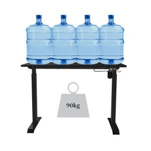 Custom Mechanical Electric Wooden White Sit Standing Desk for Office and Coffee