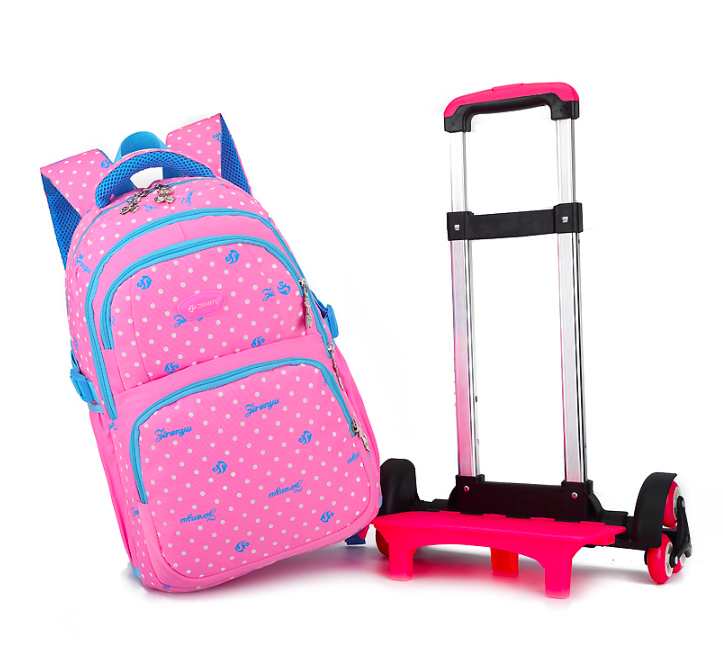 Unisex Backpack Trolley Bag Multifunctional With Telescopic Handle