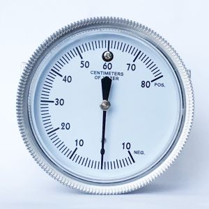 316 SS U Clamp Pressure Gauge 80 CmH2O EN837-3 Capsule Vacuum Gauge