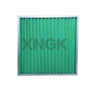 Non - Woven Cloth V Form Pre Air Filter Customized Size Galvanized Steel Frame
