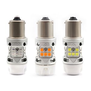 Wholesale T3 Error Free 1156 BA15S BAU15S Light Bulb 12V 24W White Amber Red Car Motorcycle LED Turn Signal Lights With Ceramics from china suppliers
