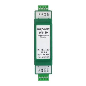 1-CH Encoder pulse counter or 2-CH DI high-speed counter, WJ150-485