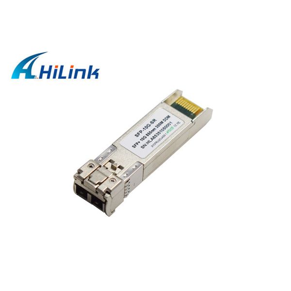 Multimode Dual LC 10G 850nm 300m SR SFP+ Transceiver Module For Ethernet and