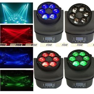 Bee Eye LED Moving Head Light , 6x15w RGBW Zoom Wash Disco Beam Light