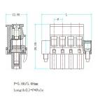 Plug-in Terminal Block with fixing screw header Pin pitch: 5.08 mm / 0.2 in