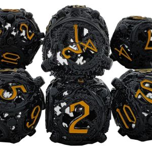 Longkong Circle Metal Dice Set DND Dungeon And Multi -Noodle RPG Chessboard Game