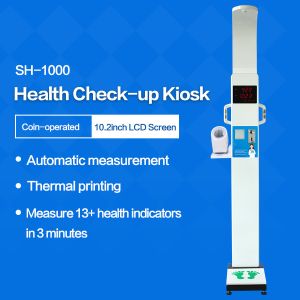 Coin operated Ultrasonic Digital Height Weight Blood Pressure Scale Body Fat