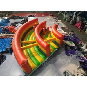 Customized Commercial Inflatable Bouncy Obstacle Course Playground Exciting Fun
