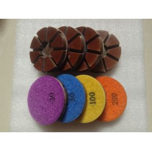 3'' Velcro Backed Copper Bond Concrete Floor Hybrid Resin Transitional Dry