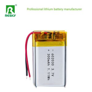 Lithium polymer Battery Cell 602030 3.7V 300mAh Rechargeable Lipo Li-polymer