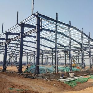 Prefabricated Steel Structure Construction Warehouse Portal Frame For Industrial