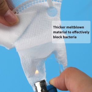 Anti Virus Disposable KN95 Face Mask Comfortable Wearing With Adjustable Nose