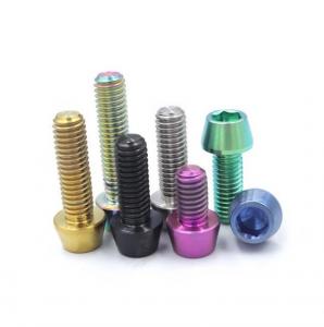 China Titanium Alloy Handle Screw M5x18x20 Handle Fixing Screws With Gasket on sale