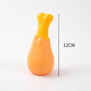 Durable Squeaky Drumstick Toy for Pets - Realistic Design for Puppies and Small