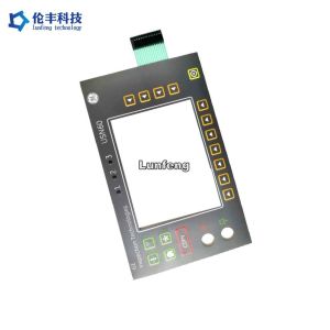 Embossing Switch Waterproof Membrane Keypad LED Backlight LCD Window