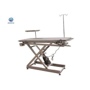 Single Sided Tilting Veterinary Operating Table 304 Stainless Steel