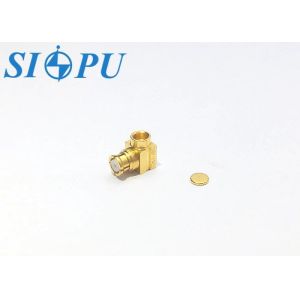 SMP Female Right-Angle RF Coaxial Connector, Compatible with 2# Semi-Rigid