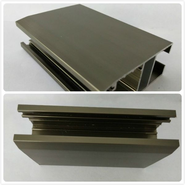 Quality T4  T5 Oxidizing Bronze Anodized Aluminum Channel With Customized Shape for sale