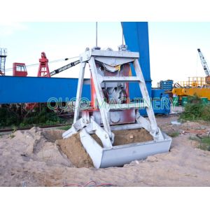Q345B Steel Wireless Remote Control Clamshell Grab Bucket 4CBM