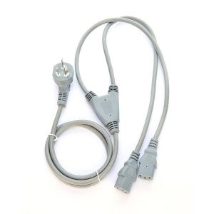 Wholesale Commercial Grade CCC Certificated Computer Power Cord Y Splitter 3C Plug with 2 Way C13 Plug Socket 16a 3pin from china suppliers