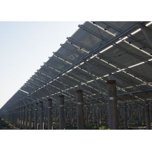 Customized Solar Panel Mounting Structure , Ground Mount Solar Racking Systems