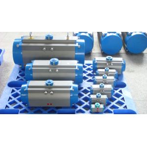 AT Pneumatic Actuator Rack and Pinion Double Effect and Single Effect Aluminum