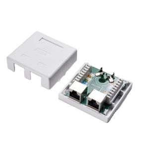 Surface Mount Box for UTP Unshielded Cat5e Cat6 1/2/4 Ports Wall Keystone Jack