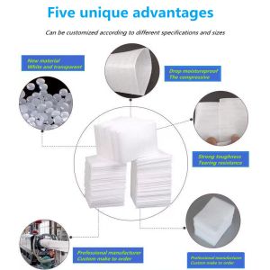 White EPE Buffer Bags Shockproof EPE Foam Pouch 8*10cm