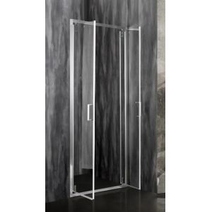 Elegant Shower Door With Chromed Profile For Contemporary Bathrooms
