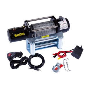 Single Line 2000-9500 Lbs Portable Atv Winch 24v / 12v Electric Winches For Atv
