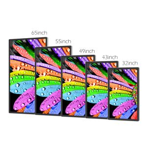 4000cd/m2 55inch Optical Bonding Lcd Totem 98mm Thickness