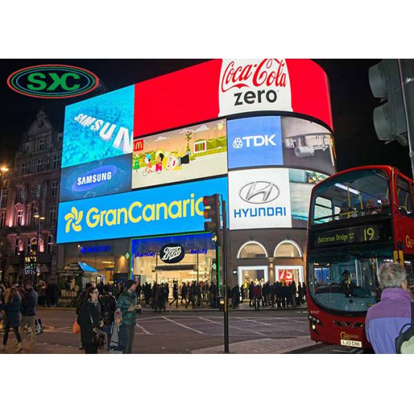 Signboard Wall Video Advertising Led Display Screen Outdoor P4 3 Years Warranty