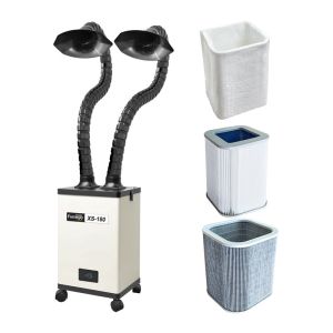 Wholesale 135 Watt Solder Fume Extractor 3 Layers Filters XS-180 With 2 Ducts from china suppliers