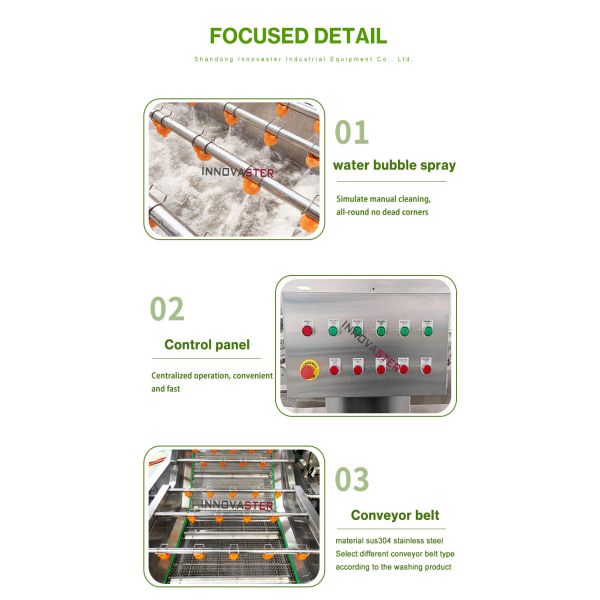 Water Bubble Vegetable Cleaning Machine with Advanced Bubble Generation Technology
