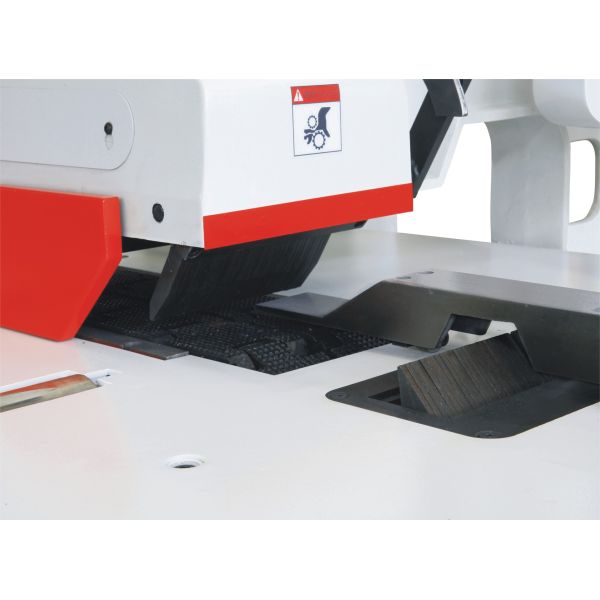 Automatic Vertical Single Rip Saw Woodworking Machines Feeding Speed 7 - 25m / Min