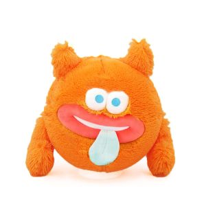Skip Ball Inflatable Emoj Character Soft Plush Ball Funny Face Furry Neon Emoj